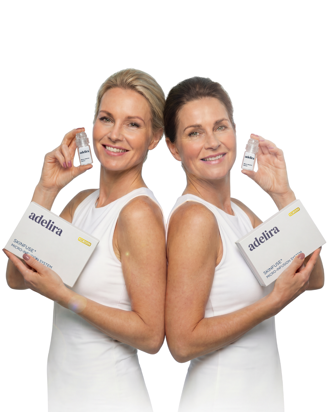 Woman using the SkinFuse® Micro-Infusion System